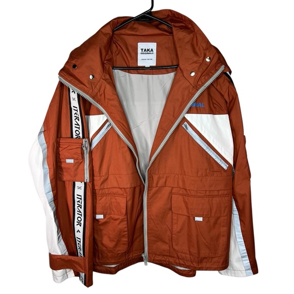 Taka Original Other - Taka Original Orange Windbreaker Hooded Jacket S